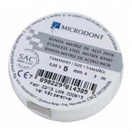 BANDA MATRIZ ROLLO 5 MT .05 X 7 MM.