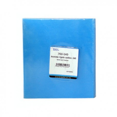 Acetato rigido para retenedores Borgatta .080 c/10 piezas